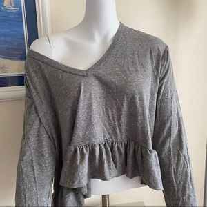 Truely Madden Ruffle Crop Longsleeve